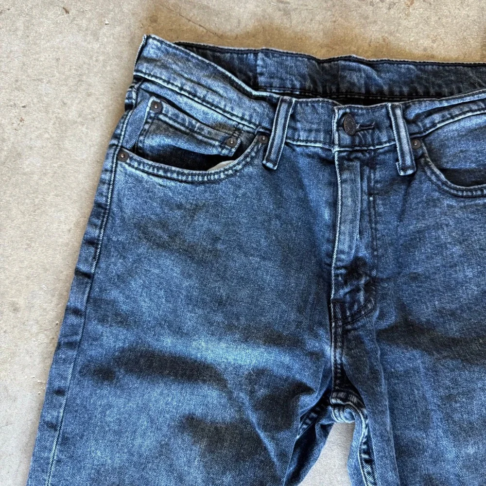 Levi's‎ 511 Slim Fit Jeans Mens 33x32 Dark Grey Acid Wash Denim